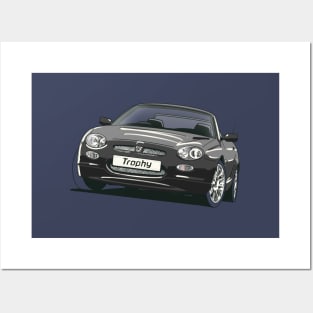 MG Rover MGF Trophy in Anthracite Black Posters and Art